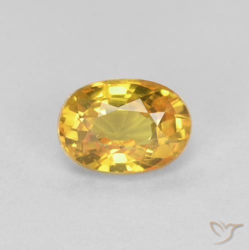 0.71ct Natural Dourado Safira, oval, VVS