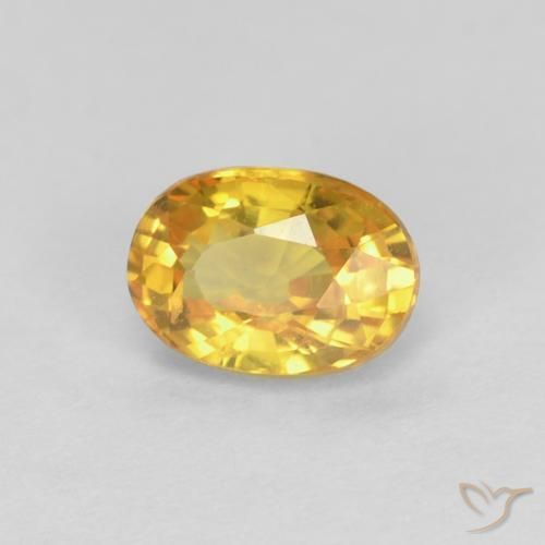 Safira Dourado Natural 0.71ct, oval, VVS