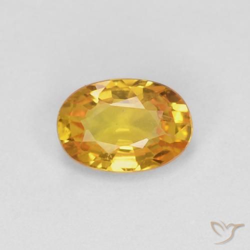 0.60ct Natural Dourado Safira, oval, VVS