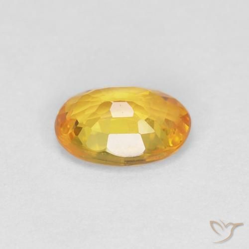 Safira Dourado Natural 0.60ct, oval, VVS