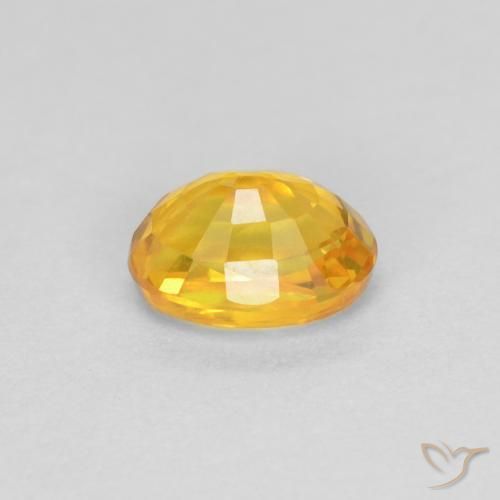 Safira Dourado Natural 0.73ct, oval, VVS