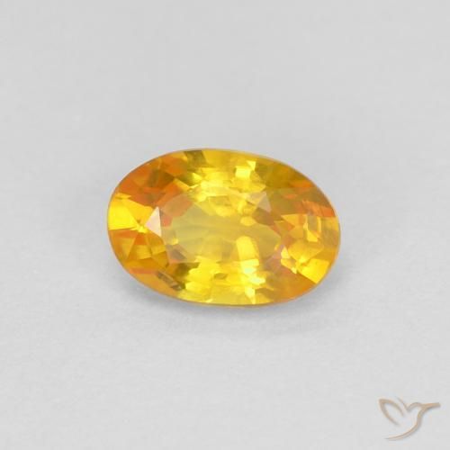 Safira Dourado Natural 0.59ct, oval, VVS