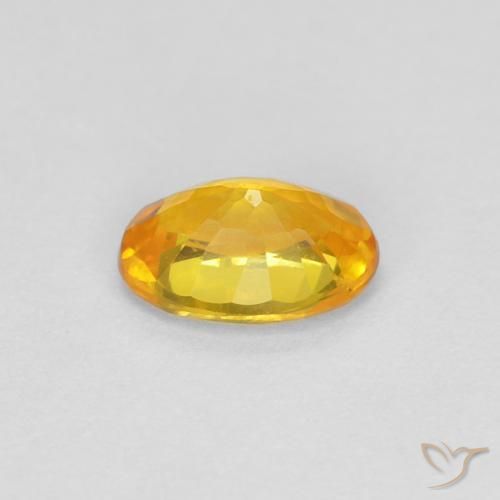 Safira Dourado Natural 0.59ct, oval, VVS