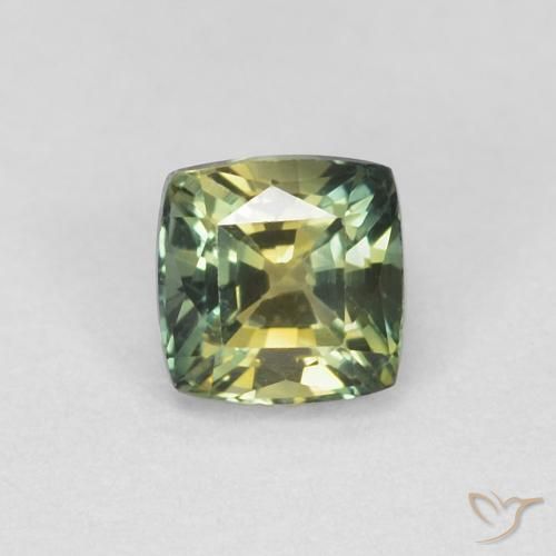 0.65ct Natural Multicolorido Safira, Almofada, VVS