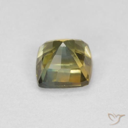 Safira Multicolorido Natural 0.65ct, Almofada, VVS
