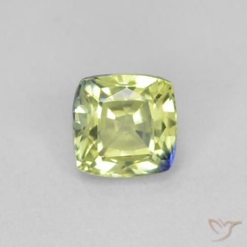 0.51ct Natural Multicolorido Safira, Almofada, VVS-VS