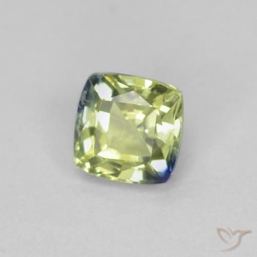 Safira Multicolorido Natural 0.51ct, Almofada, VVS-VS