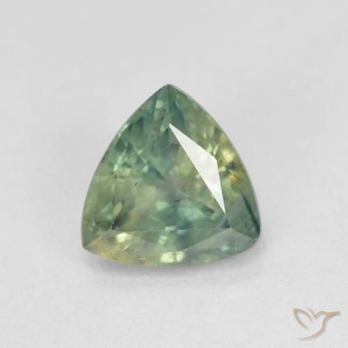 0.96ct Natural Multicolorido Safira, Trilhão, VS