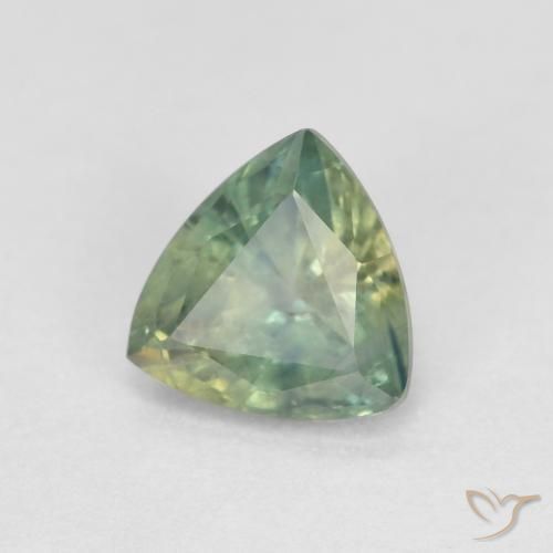 Safira Multicolorido Natural 0.96ct, Trilhão, VS