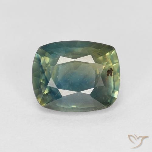 1.13ct Natural Multicolorido Safira, Almofada, VS