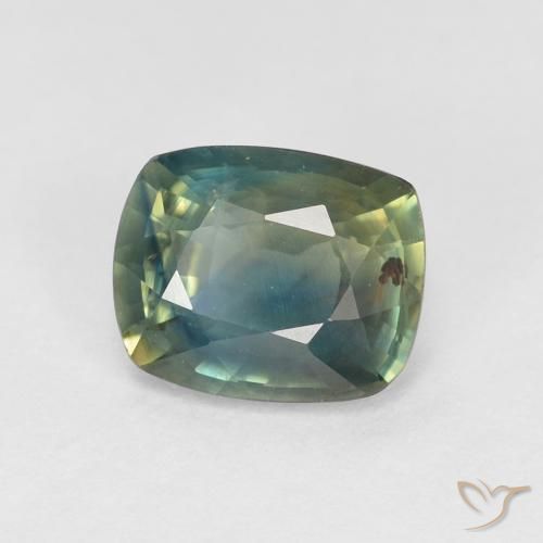 Safira Multicolorido Natural 1.13ct, Almofada, VS