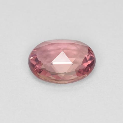 Safira rosa natural 0,60ct, corte oval, VS