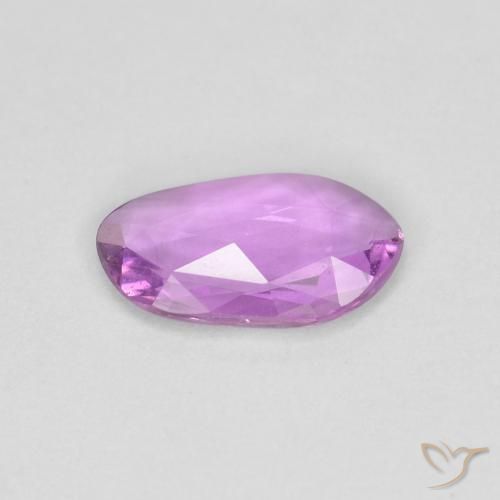 Safira roxo médio Natural 0.65ct, Chique, VS