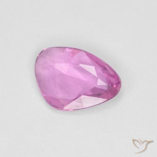 0.58ct Natural Roxo Real Rosa Safira, Chique, VS