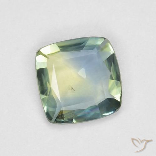 Safira Multicolorido Natural 0.66ct, Almofada, VVS