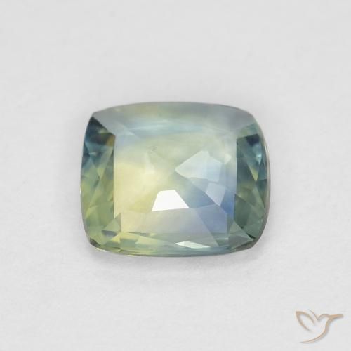 Safira Multicolorido Natural 0.66ct, Almofada, VVS