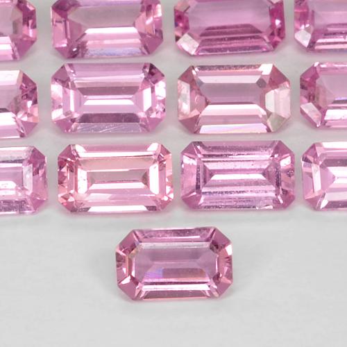 Safira Rosa Natural 0.32ct, Corte Octógono / Esmeralda, VS