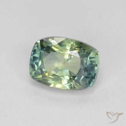 Safira Multicolorido Natural 1.22ct, Almofada, VS