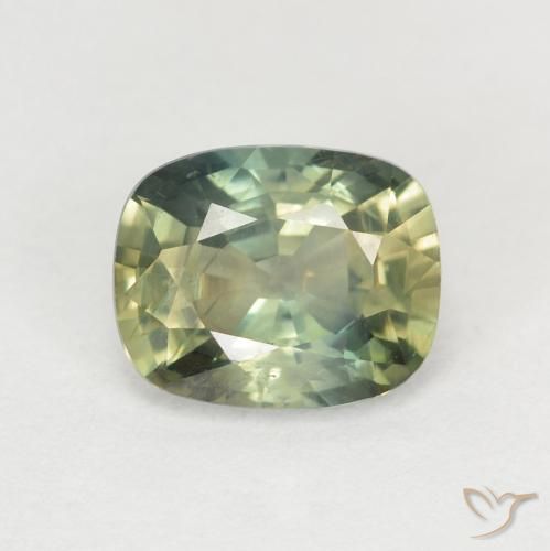 1.40ct Natural Multicolorido Safira, Almofada, VS