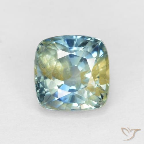 1.15ct Natural Multicolorido Safira, Almofada, VS