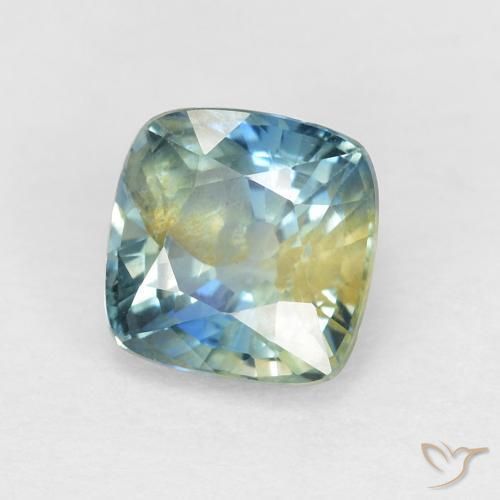 Safira Multicolorido Natural 1.15ct, Almofada, VS