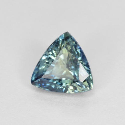 Safira azul natural 1,04ct, trillion, VS
