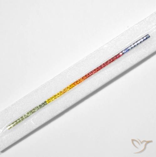 Pedras preciosas de Safira Multicolorido natural de 8.50 ct, Quadrado, VS
