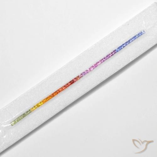 Pedras preciosas de Safira Multicolorido natural de 6.06 ct, Quadrado, VS