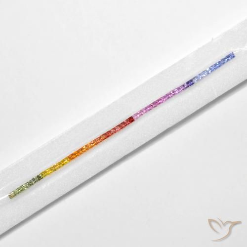 Pedras preciosas de Safira Multicolorido natural de 6.32 ct, Quadrado, VS