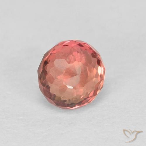 Safira Luz vermelha Natural 0.40ct, Redondo, VVS