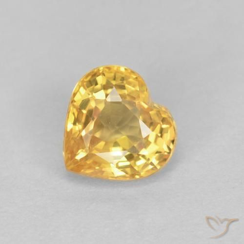 0.48ct Natural Top Ouro Safira, Coração, VVS-VS