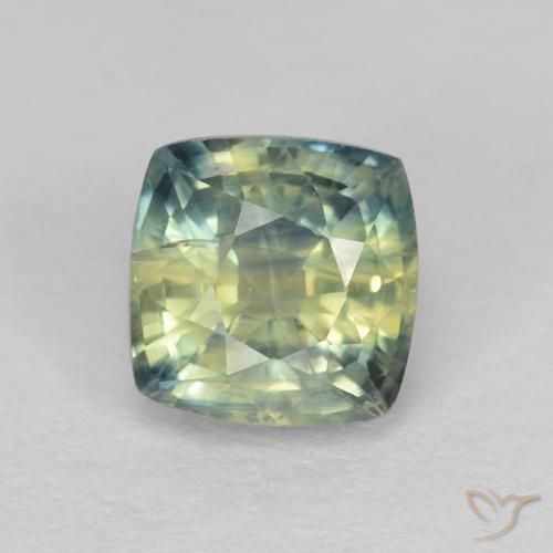 0.94ct Natural Multicolorido Safira, Almofada, VS-SI