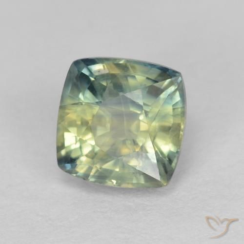 Safira Multicolorido Natural 0.94ct, Almofada, VS-SI