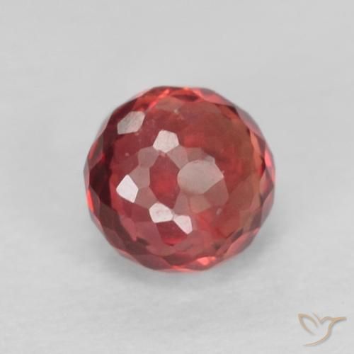 Safira Intense Reddish Pink Natural 0.39ct, Redondo, VVS-VS