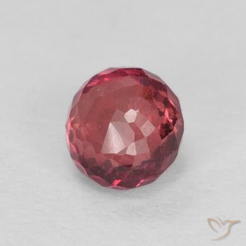 Safira Medium Dark-Red Natural 0.41ct, Redondo, VVS