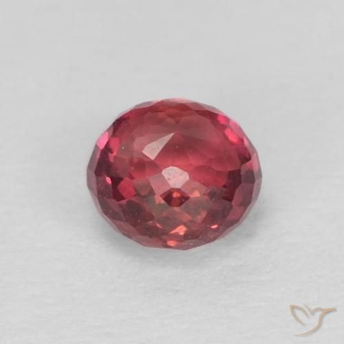 Safira Medium Dark-Red Natural 0.41ct, Redondo, VVS