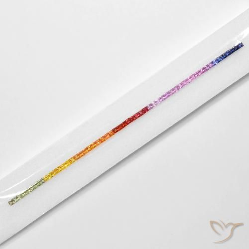Pedras preciosas de Safira Multicolorido natural de 5.93 ct, Quadrado, VS
