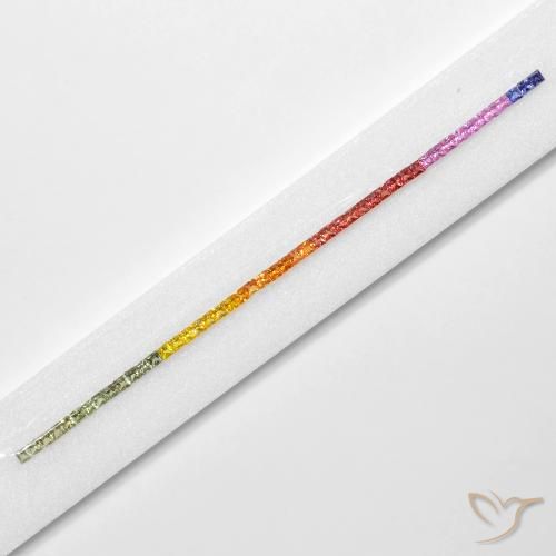 Pedras preciosas de Safira Multicolorido natural de 7.97 ct, Quadrado, VS