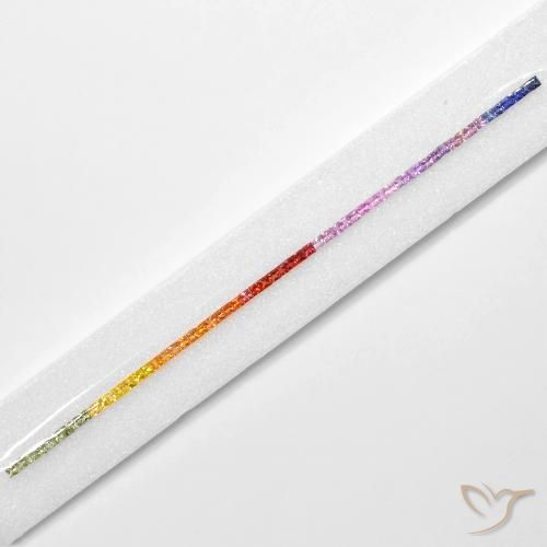 Pedras preciosas de Safira Multicolorido natural de 6.64 ct, Quadrado, VS