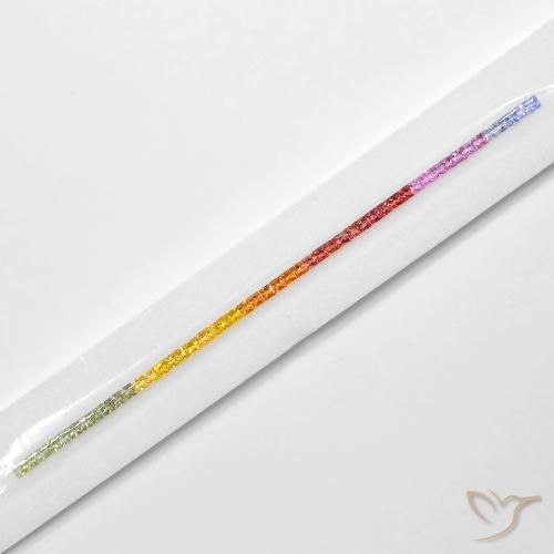 Pedras preciosas de Safira Multicolorido natural de 7.98 ct, Quadrado, VS