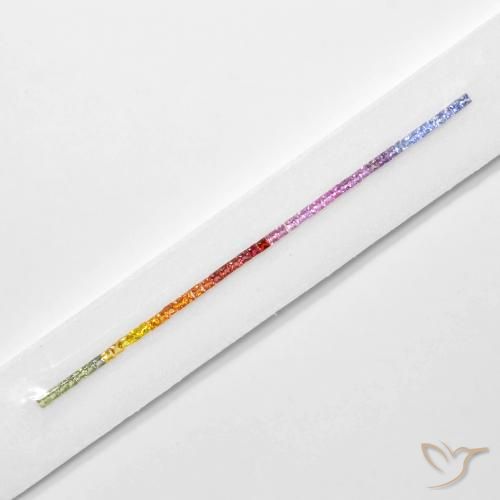 Pedras preciosas de Safira Multicolorido natural de 6.06 ct, Quadrado, VS