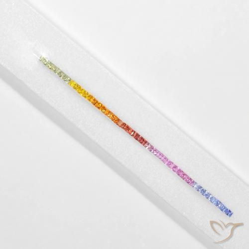 Pedras preciosas de Safira Multicolorido natural de 5.21 ct, Quadrado, VS