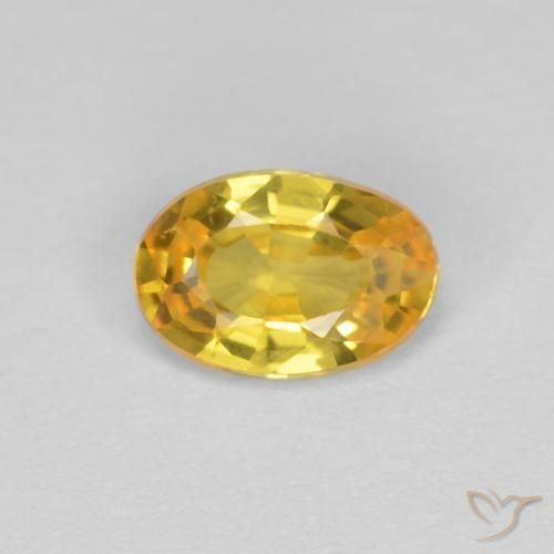 0.44ct Natural Dourado Safira, oval, VVS