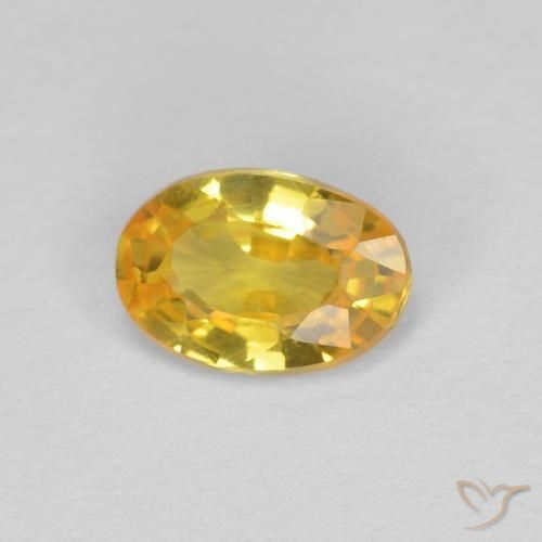 Safira Dourado Natural 0.44ct, oval, VVS