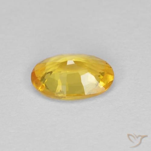 Safira Dourado Natural 0.44ct, oval, VVS