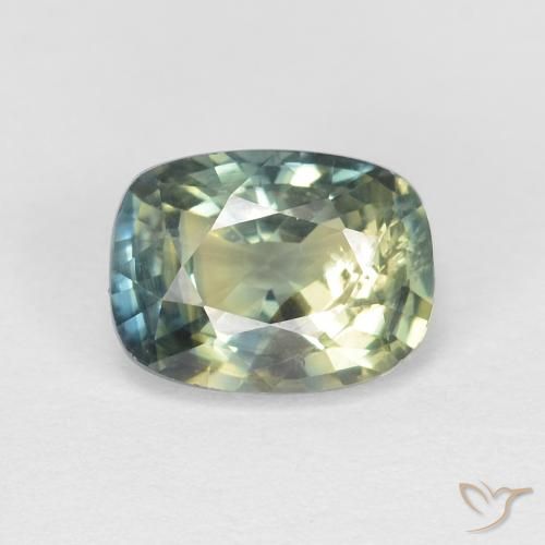 1.18ct Natural Multicolorido Safira, Almofada, VS-SI
