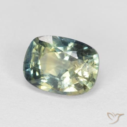 Safira Multicolorido Natural 1.18ct, Almofada, VS-SI
