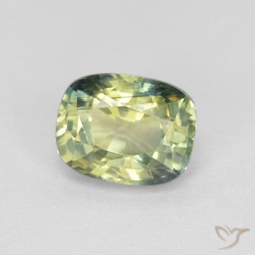 Safira Multicolorido Natural 1.06ct, Almofada, VVS-VS