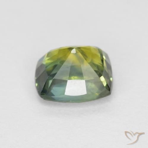 Safira Medium Light Green Natural 0.98ct, Almofada, VVS-VS