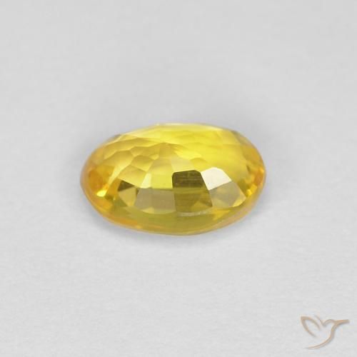 Safira Dourado Natural 0.49ct, oval, VVS